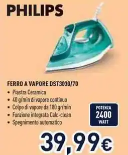 Unieuro Philips ferro a vapore offerta
