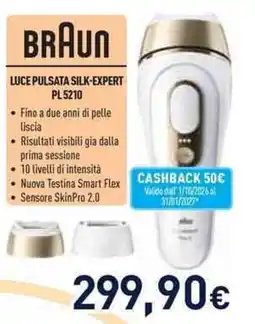Unieuro Braun Luce Pulsata Silk-Expert PL5210 offerta