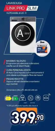 Unieuro Lavasciuga Link Pro Slim offerta