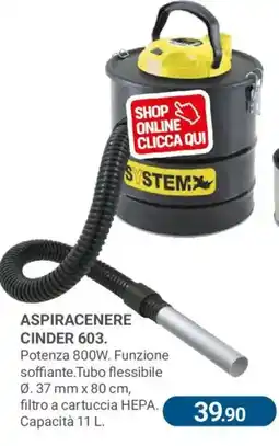 Cfadda Aspiracenere Cinder 603 offerta