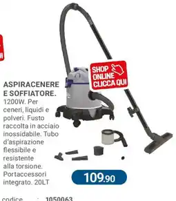 Cfadda Aspiracenere e soffiatore offerta