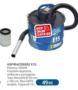 Cfadda Aspiracenere E15 Blue Clean offerta