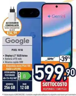 Unieuro Google Pixel 10 5G offerta
