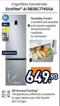 Unieuro Frigorifero Combinato EcoFlex® AI RB38C774DSA offerta