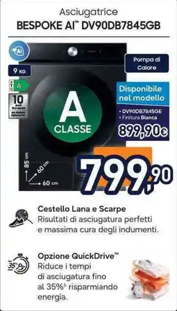 Unieuro Asciugatrice BESPOKE AI offerta