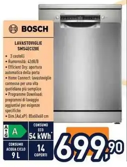 Unieuro Bosch lavastoviglie SMS4EC128E offerta