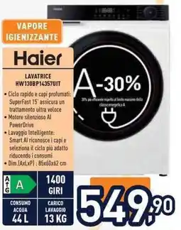Unieuro Lavatrice Haier offerta
