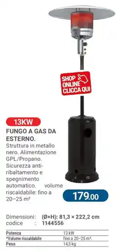 Cfadda Fungo a gas da esterno offerta