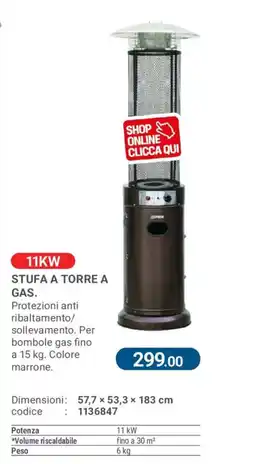 Cfadda Stufa a torre a gas offerta