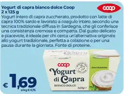 Coop Radenza Yogurt di capra bianco dolce Coop offerta