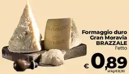 Coop Radenza Formaggio duro Gran Moravia Brazzale offerta