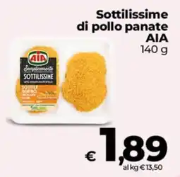 Coop Radenza Sottilissime di pollo panate AIA offerta