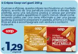 Coop Radenza Crêpes Coop vari gusti offerta