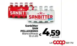 Coop Radenza Sanbitter San Pellegrino Bianco/Rosso offerta