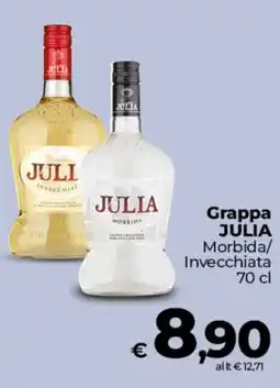 Coop Radenza Grappa Julia Morbida offerta
