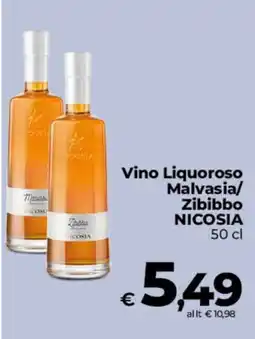 Coop Radenza Vino Liquoroso Malvasia/Zibibbo NICOSIA offerta