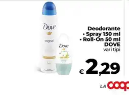 Coop Radenza Deodorante Dove offerta