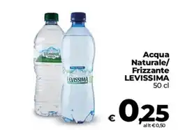 Coop Radenza Acqua Naturale/ Frizzante LEVISSIMA offerta