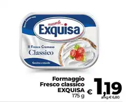 Coop Radenza Formaggio Fresco classico EXQUISA offerta