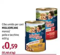 Futura Supermercati Cibo umido per cani MigliorCane manzo pollo e tacchino offerta