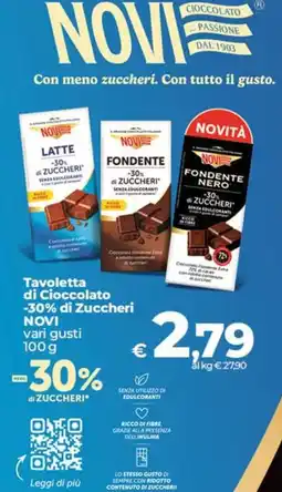 Coop Radenza Tavoletta di Cioccolato NOVI offerta