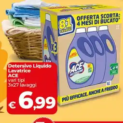 Coop Radenza Detersivo Liquido Lavatrice ACE offerta