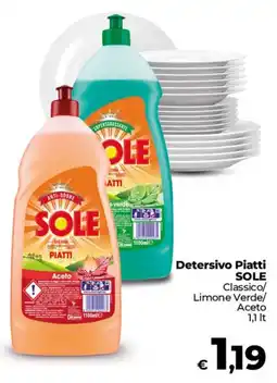 Coop Radenza Detersivo Piatti SOLE offerta