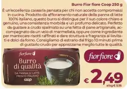 Coop Radenza Burro fior fiore offerta