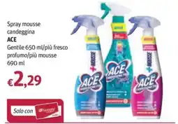 Futura Supermercati Spray mousse candeggina ACE offerta