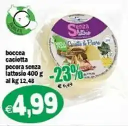 Il Castoro Supermercati boccea caciotta pecora senza lattosio offerta