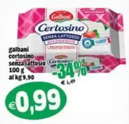 Il Castoro Supermercati Galbani Certosino senza lattosio offerta