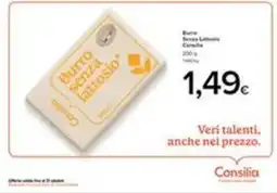 Il Castoro Supermercati Burro senza lattosio Consilia offerta