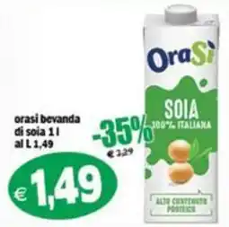 Il Castoro Supermercati OraSi bevanda di soia offerta