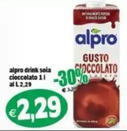 Il Castoro Supermercati alpro drink soia cioccolato offerta