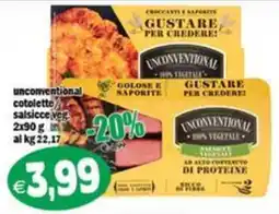 Il Castoro Supermercati unconventional cotolette salsicce veg offerta