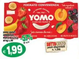 Il Castoro Supermercati Yomo yogurt omogeneo frutta offerta