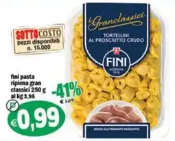 Il Castoro Supermercati Tortellini al prosciutto crudo Fini offerta