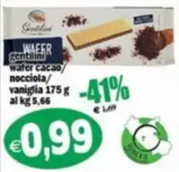 Il Castoro Supermercati Wafer cacao nocciola vaniglia offerta