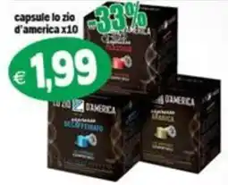 Il Castoro Supermercati capsule lo zio d'america offerta