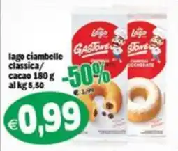 Il Castoro Supermercati Lago ciambelle classica offerta
