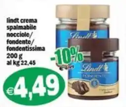 Il Castoro Supermercati Lindt crema spalmabile nocciole offerta