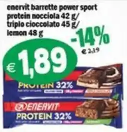 Il Castoro Supermercati Enervit barrette power sport offerta