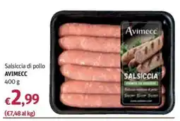 Futura Supermercati Salsiccia di pollo AVIMECC offerta