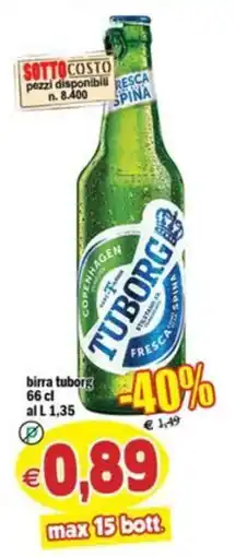 Il Castoro Supermercati birra tuborg offerta