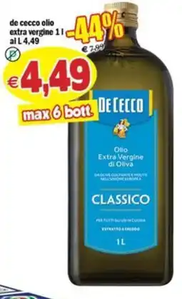 Il Castoro Supermercati De Cecco olio extra vergine offerta
