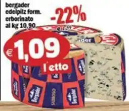 Il Castoro Supermercati Bergader edelpilz form. erborinato offerta