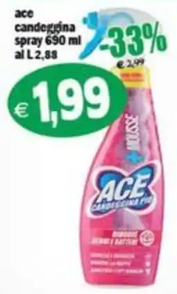 Il Castoro Supermercati Ace candeggina spray offerta