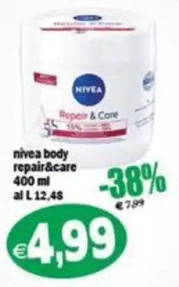 Il Castoro Supermercati nivea body repair&care offerta