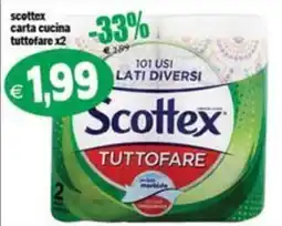 Il Castoro Supermercati Scottex carta cucina tuttوفare offerta