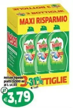 Il Castoro Supermercati Nelsen liquido piatti offerta